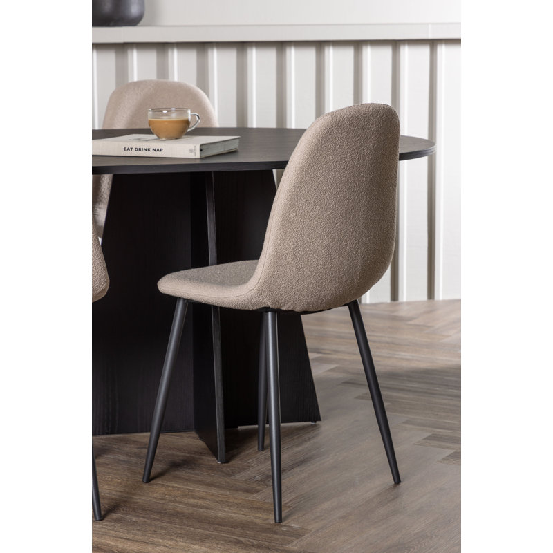 Mateyka 6 - Person Dining Set, Beige, Beige
