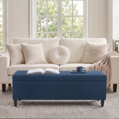 Asdrubale 50.3" W Upholstered Storage Bench with Flip Top