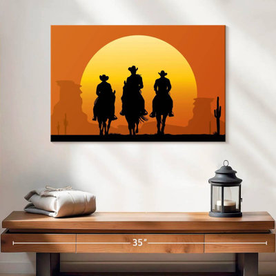 Lelar Cowboys On Horses