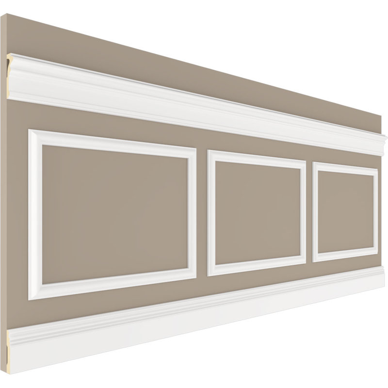 Lambris Ashford Square H 36 po x l 94 1/2 po x P 1/2 po, Carré H 36 po x l 94 1/2 po x P 1/2 po