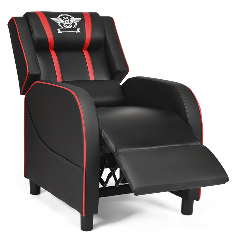 Costway Reclining Ergonomic PC & Racing Game Chair, Red