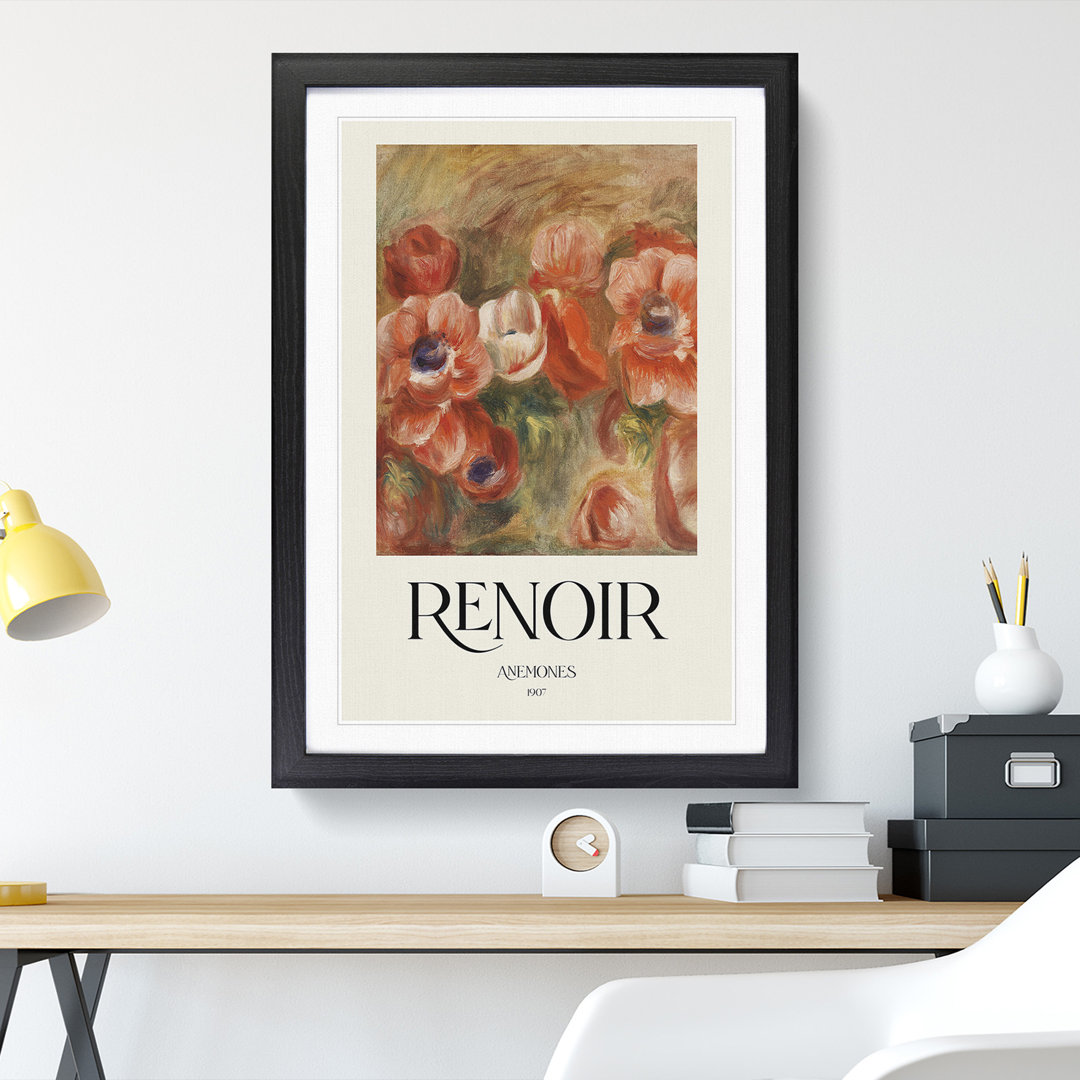 Anemones by Pierre-Auguste Renoir - Picture Frame Painting