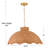 60-Watt Large Scalloped Rattan Pendant Lighting-1443033478
