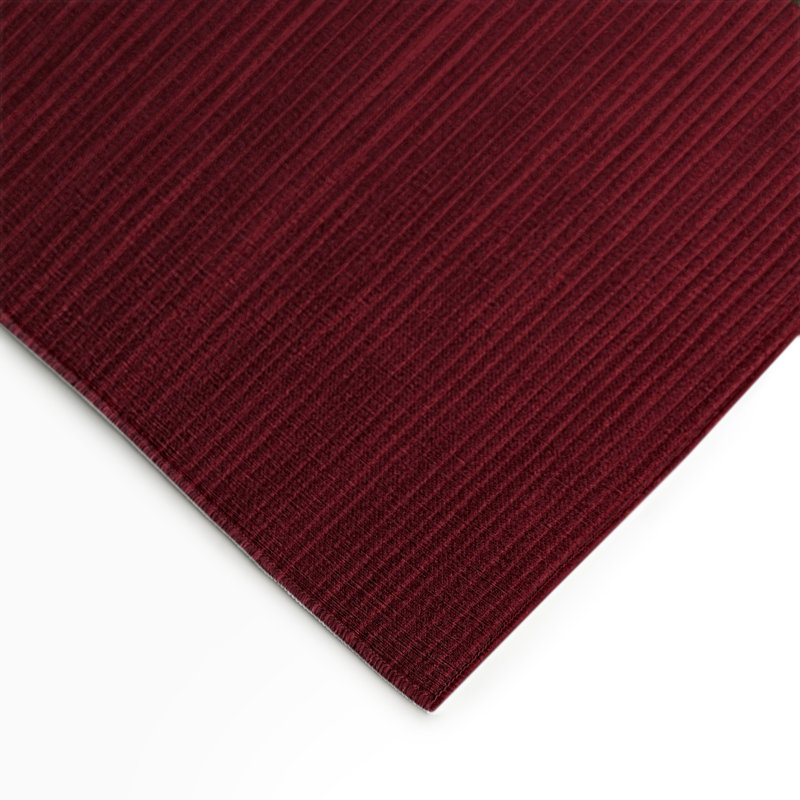 Tapis intérieur / extérieur rouge HorizontalStripes, Rectangulaire 3 pi x 5 pi