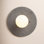Single Light Dimmable Ceramic Flush Mount Sconce