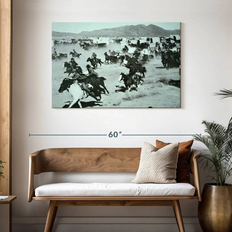 Lelar Oklahoma Land Rush Of 1893, H 30 po x l 45 po