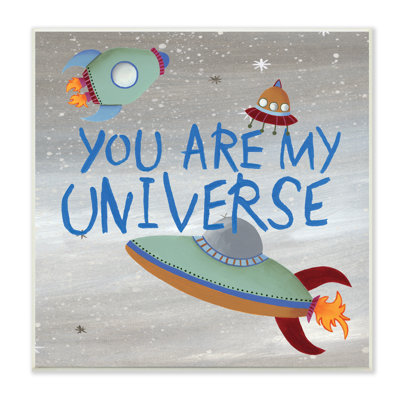 Ae-543 " You're My Universe Quote Sci-Fi Outer Space UFO "