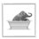 " Elephant Relaxing VIntage Bathroom Tub " by Annalisa Latella