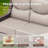 5 - Person Luxury Wicker Patio Furniture Set With Fire Pit Table & 6-Inch Extra-Thick Cushion Swivel Chairs, Side Table-1439679309-1439679310