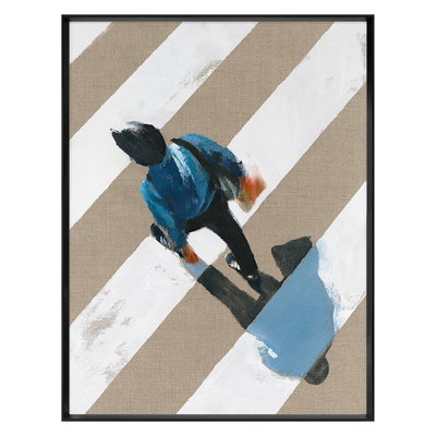 Crosswalk 3 Framed Acrylic Painting Print