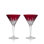 Waterford Lismore Red 7floz Martini
