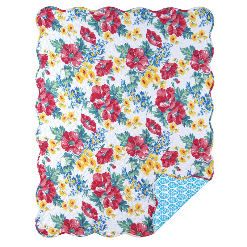 Madeline Cotton Quilted Throw Blanket