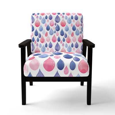 Paisley Upholstered Chair - Teardrops Arm Chair