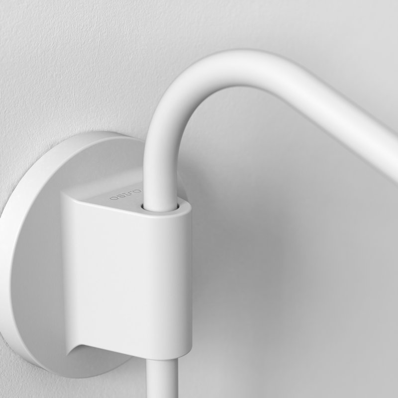 Serge 1 - Light Armed Sconce, Matte White