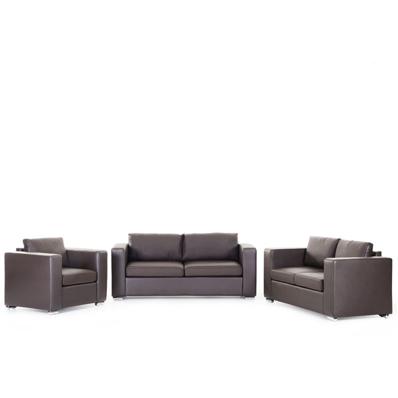Skene 3 - Piece Leather Living Room Set