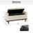 Luker 46.2" W Upholstered Tufted Storage Bench with Solid Wood Legs -2051996009
