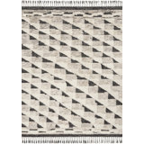 Tapis naturel / noir noué à la main Benjamin