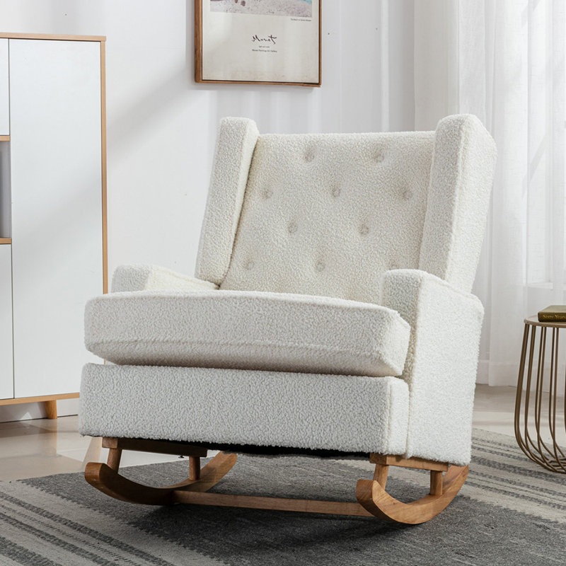 Chaise berçante Elliegrace, Ourson blanc