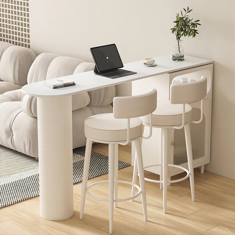 Simple Rectangular White Bar Table