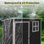 Remise de rangement extérieure 5 pi x 3 pi avec plancher