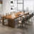 Solid Wood Slatted Base Rectangular Conference Table-54899946