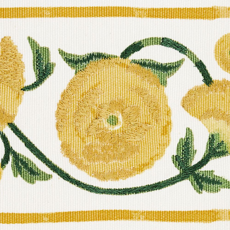 Saranda Flower Embroidery Tape, Marigold