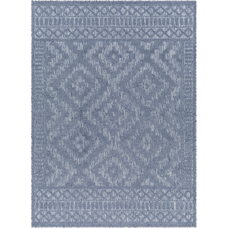 Tapis Goldring bleu, Rectangle 5 pi 3 po x 7 pi