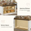 Table pour îlot de cuisine 55 po avec rangement et sièges-260442509
