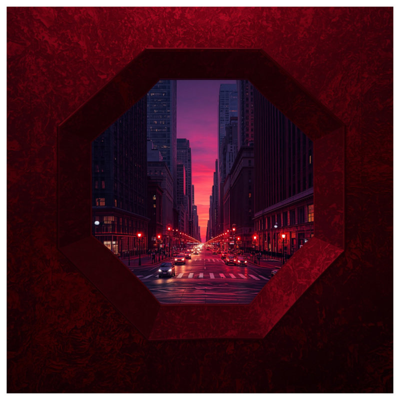 Housses de couette City Street Sunset View, Grand lit