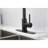 Matt Black Stainless Steel Kitchen Faucet With Pull Down - 360 Rotatable Nozzle, Rust Coating, Single Handle For Convenient Water Flow And Temperature Management Construction, Rotating Corrosion