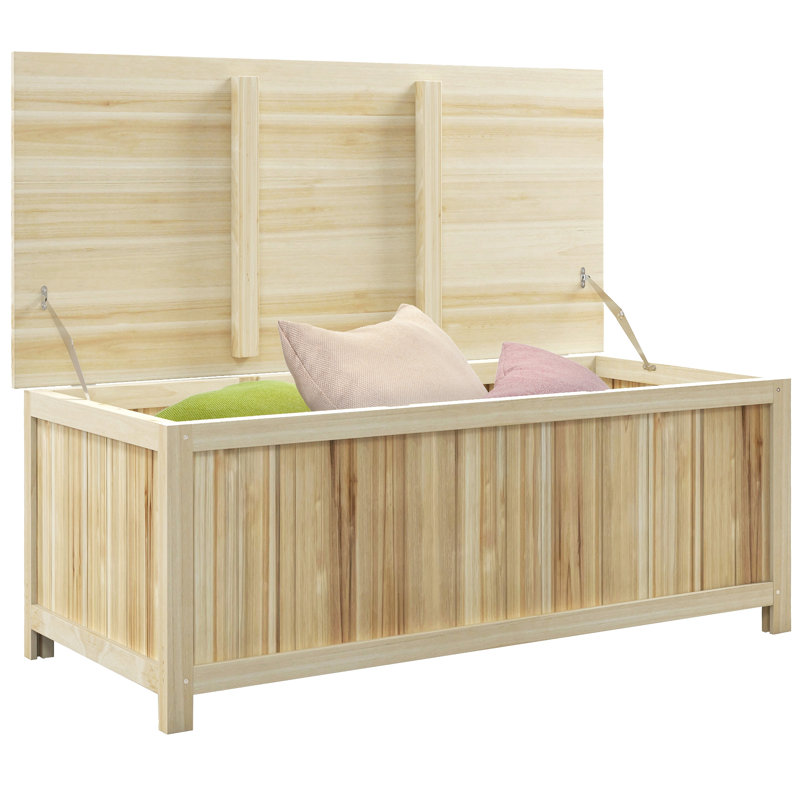 Boîte de rangement d'extérieur 45,5 gallons Outsunny