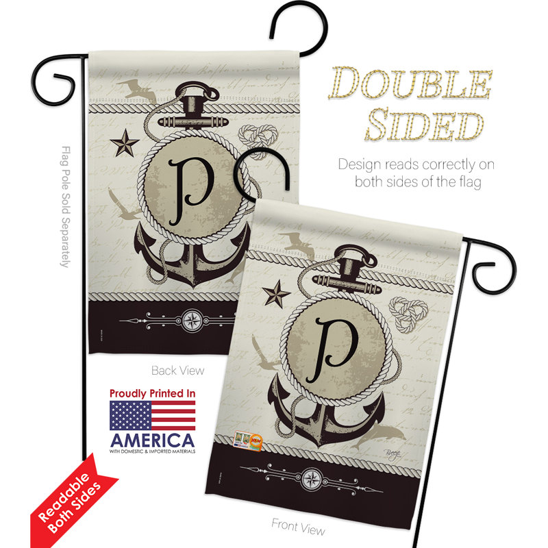 Ensemble de drapeaux 18 x 13 po Nautical Q, P