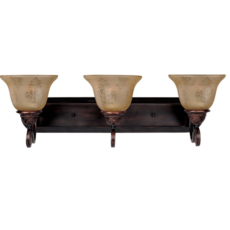Hopson 3 - Light Dimmable Vanity Light, Screen Amber