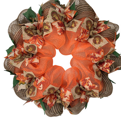 Couronne de dinde de Thanksgiving faite à la main