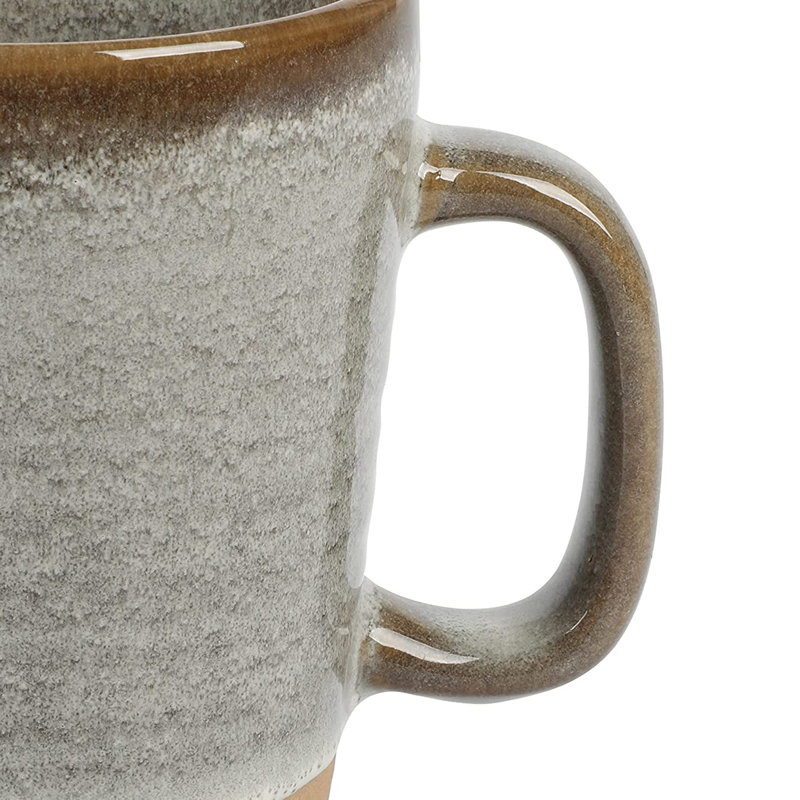 Tasse à café en faïence, Brun terreux