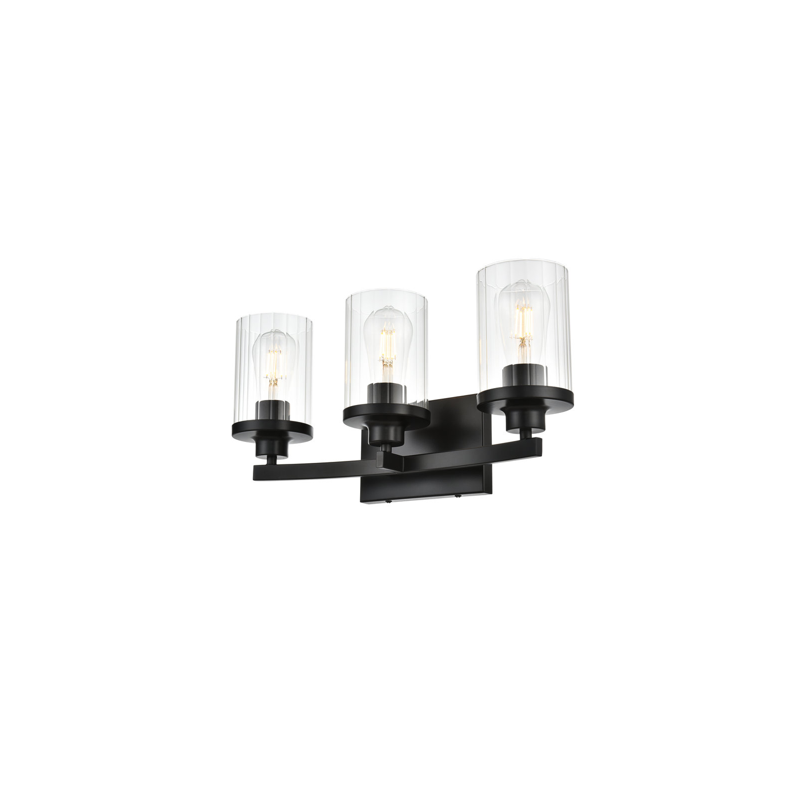 Dariela Dimmable Vanity Light, Gold, 10" H x 18" W x 18" D, 3 Lights