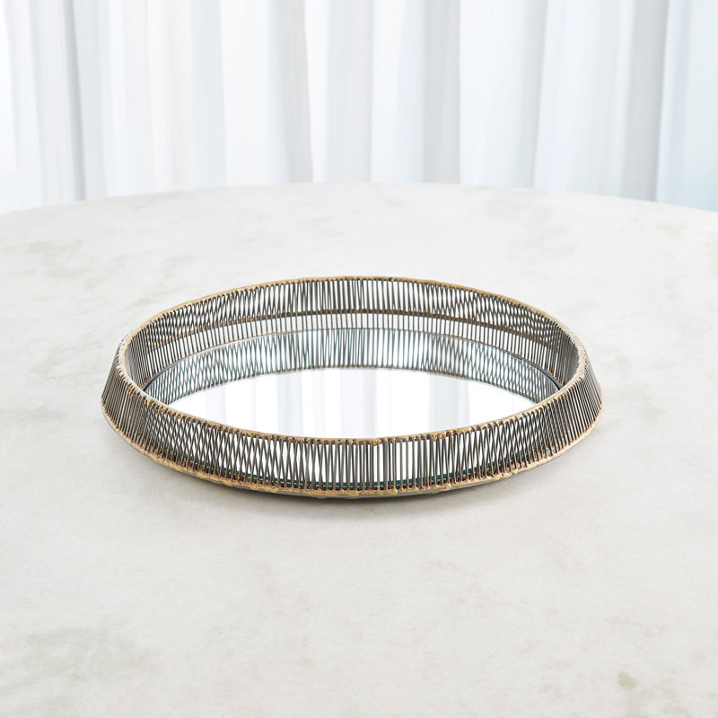 Decorative Tray, 2.5"H x 18"W x 18"D