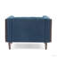 CHAISE CLUB, coutures gaufrées capitonnées