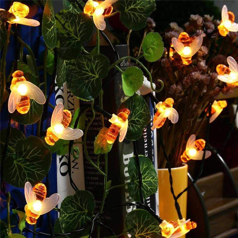 Outdoor 60 - Bulb 396'' Solar Powered LED Shaded String Light