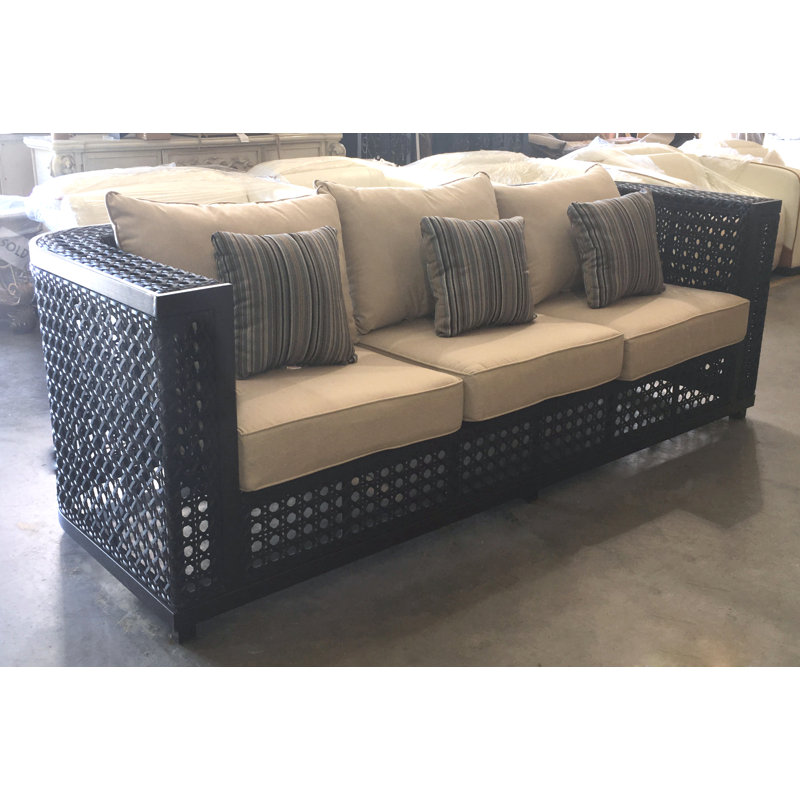 94.88'' Wide Rectangle Patio Sofa with Sunbrella® Cushions