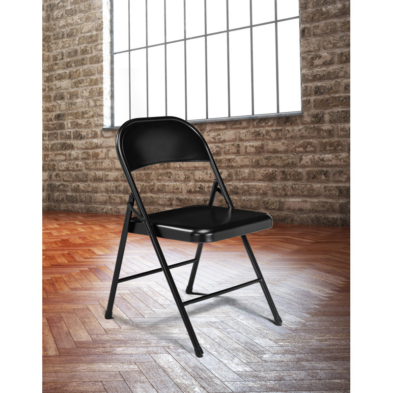 Steel Stackable Folding Chair Folding Chair Set (Set of 8)