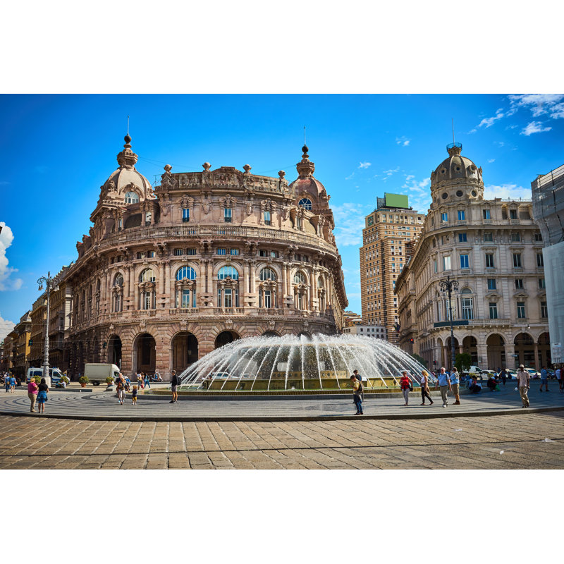 Palazzo Della Borsa by Marako85 - Wrapped Canvas Print, 30cm H x 46cm W x 3.8cm D