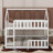 Sereno Solid Wood House Bunk Bed with Fence and Door-299017555