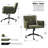 Jabali Extra Wide Boucle Upholstered Office Chair Swivel Desk Chair with Metal Frame-112473112