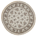 High-Quality Hand-Knotted Ivory Area Rug