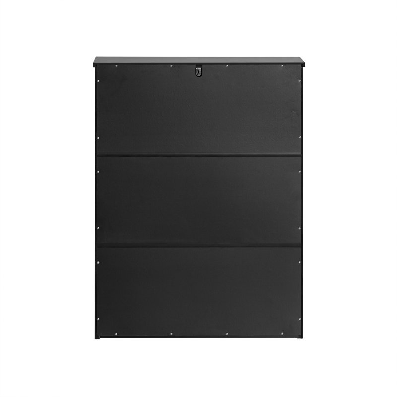 Shoe Storage Cabinet, Black, 2