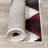 Clotene Geometric Red White Area Rug
