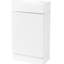 Meuble-lavabo 18,6 po avec lavabo, armoire blanche, tablette en céramique et porte-papier hygiénique, montage à gauche ou à droite Modern & Position Choice Plus-120659057
