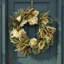 29" Wheat and Hydrangea Magnolia Wreath