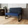 Waterfall Waiting Reception Loveseat Sled Base Metal Frame